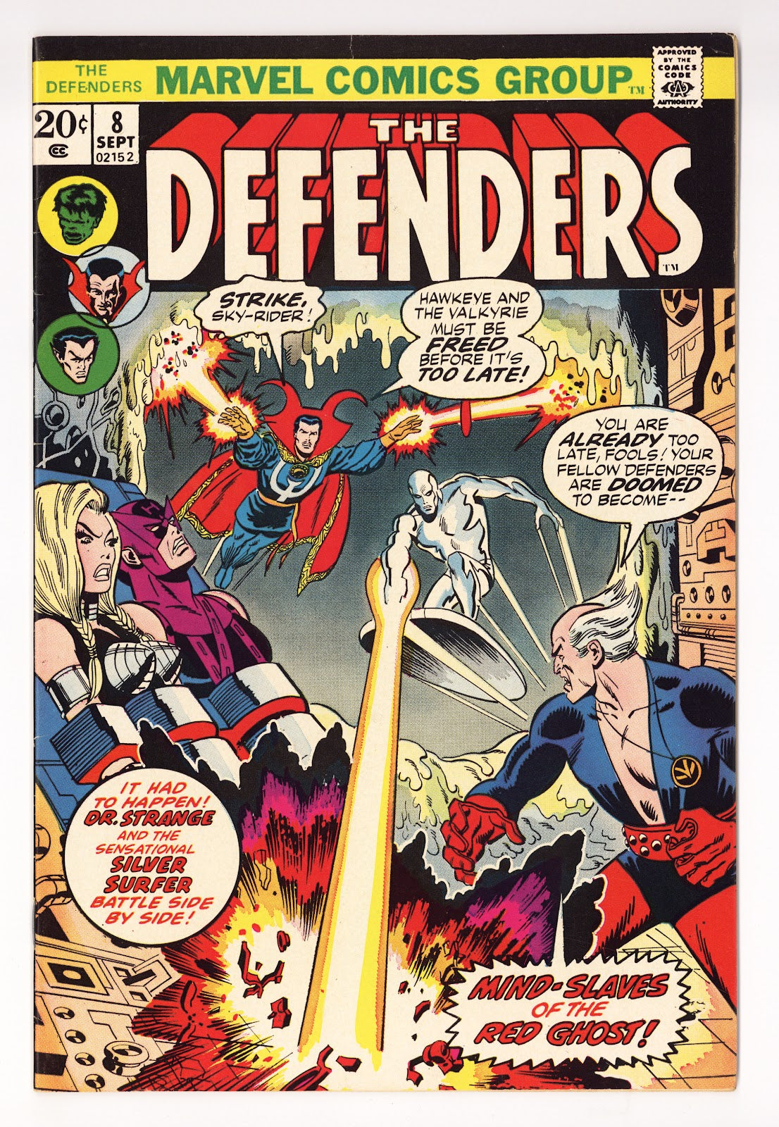 The Defenders Vol 1 8  FN+ (6.5)   (1973)     