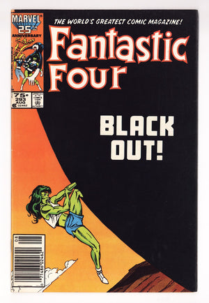Fantastic Four Vol 1 293 Low Grade (1986) Newsstand