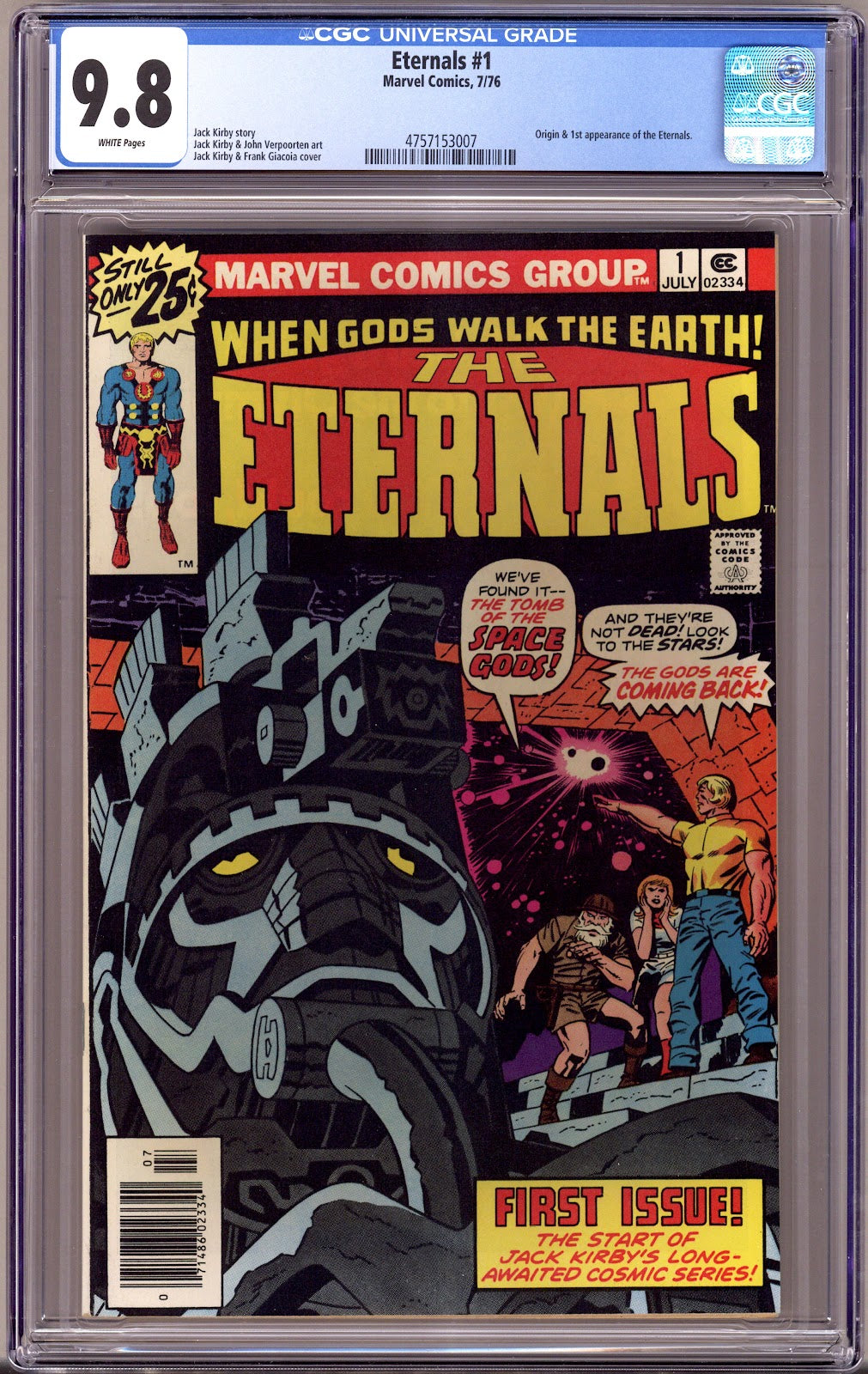 The Eternals Vol 1 1 CGC 9.8 (NM/M)   (1976)     