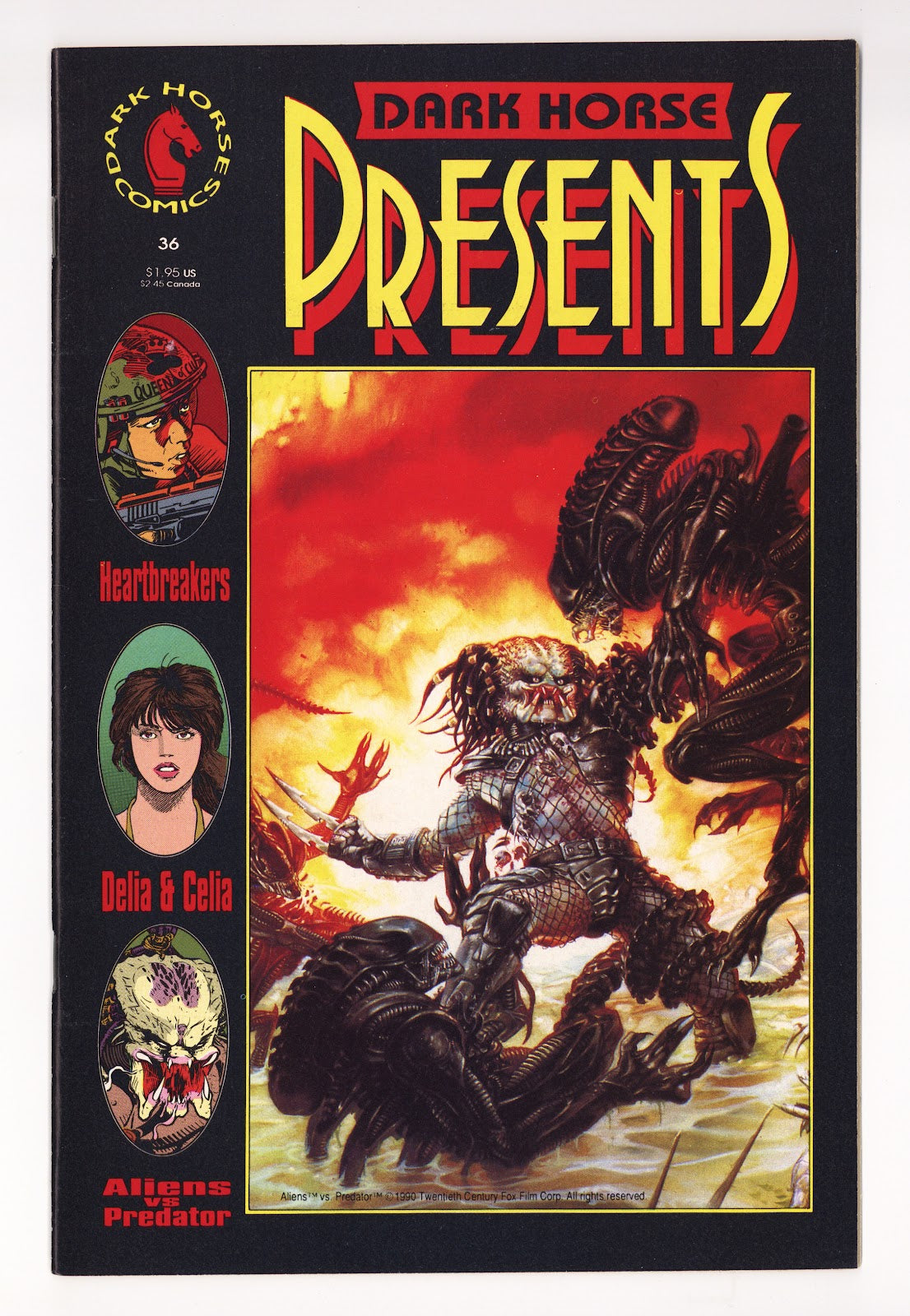 Dark Horse Presents Vol 1 36  High Grade   (1990) Predator   Variant