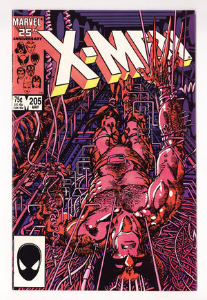 The Uncanny X-Men Vol 1 205  VF+ (8.5)   (1986)
