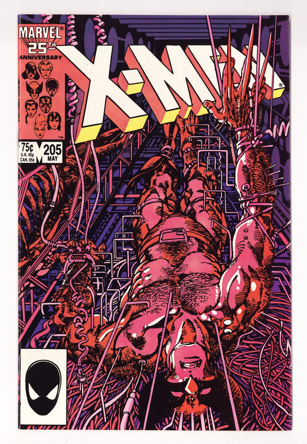 The Uncanny X-Men Vol 1 205  VF+ (8.5)   (1986)