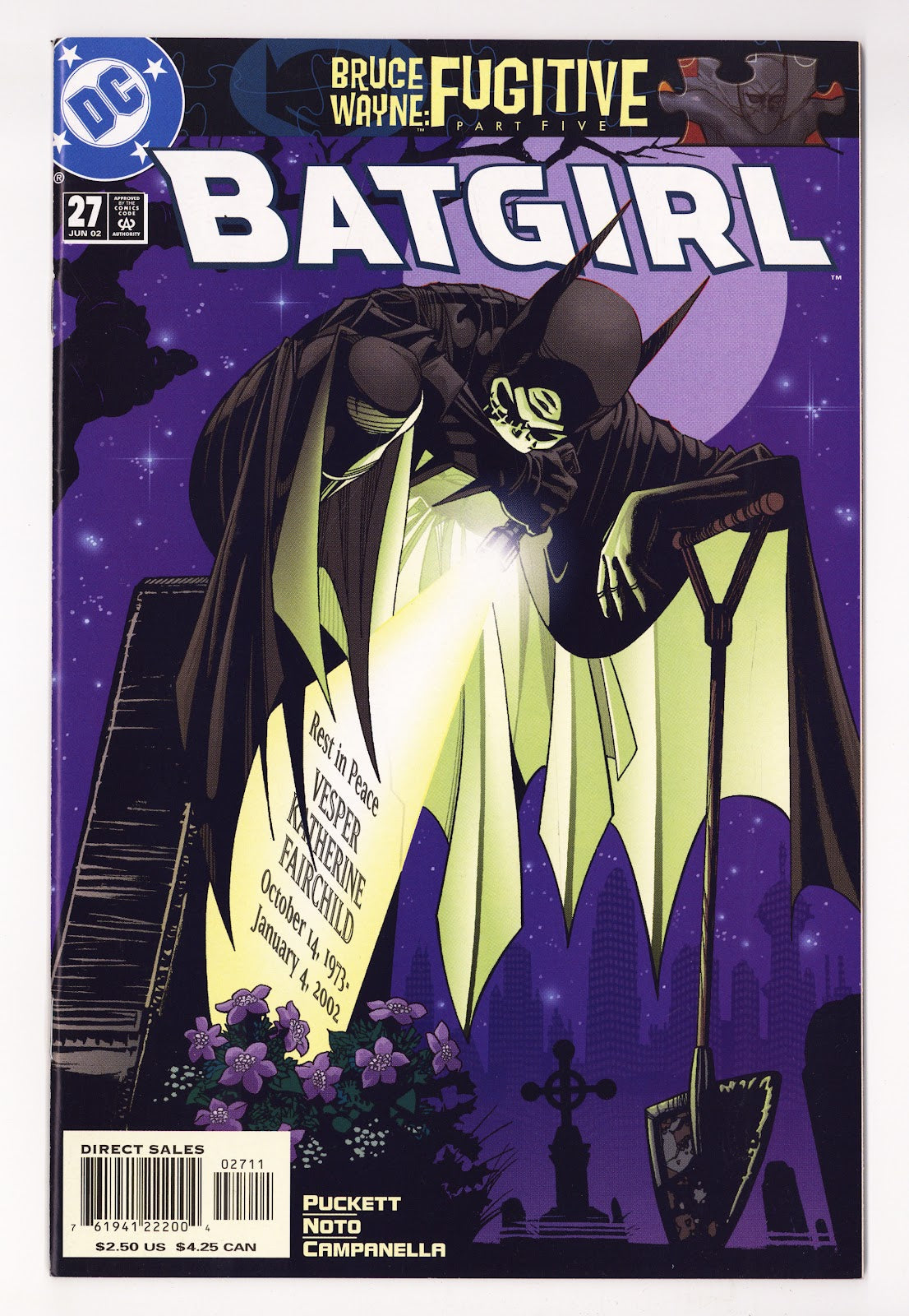 Batgirl Vol 1 27  High Grade   (2002)   Direct Sales  