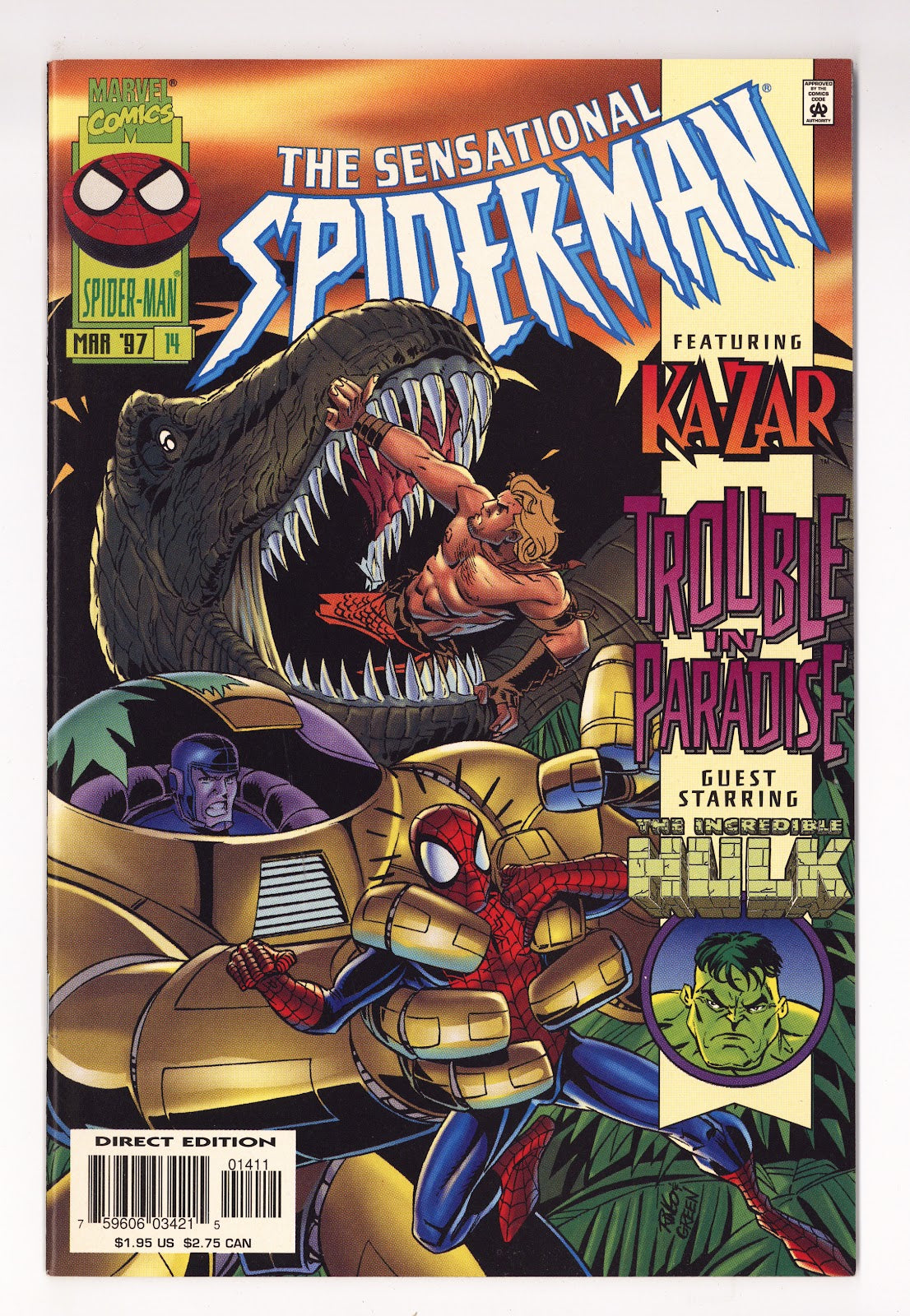 The Sensational Spider-Man Vol 1 14 High Grade (1997) Direct Edition 