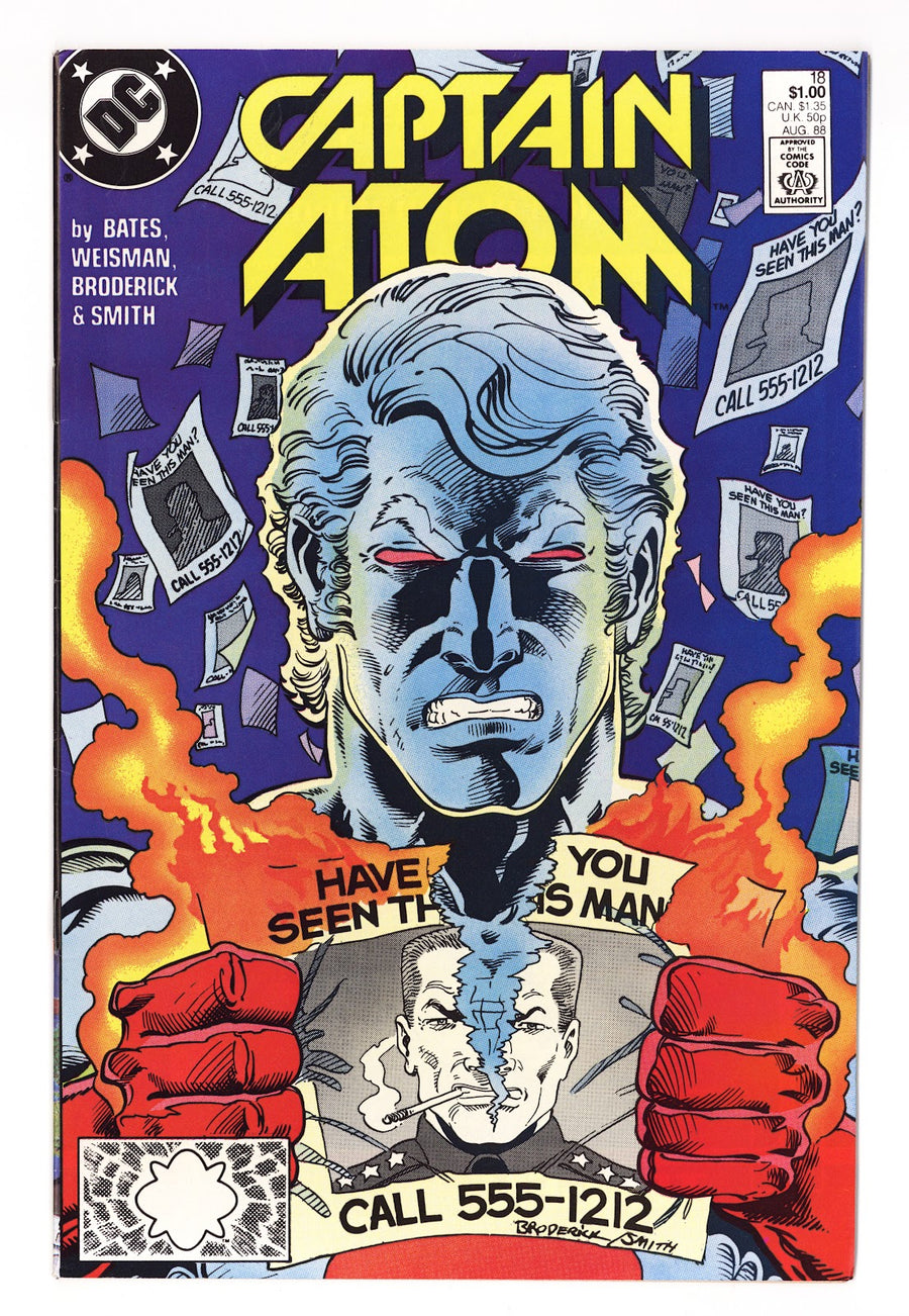Captain Atom Vol 3 18  Mid Grade   (1988)     