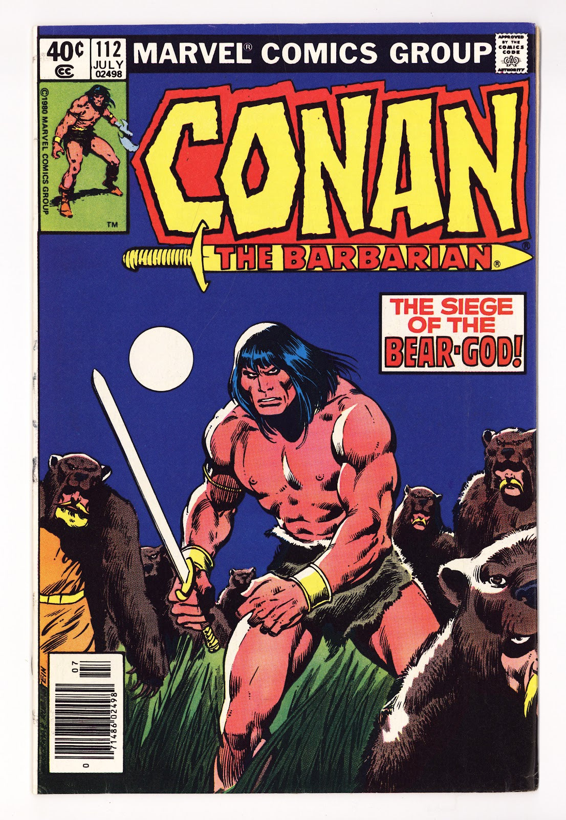 Conan the Barbarian Vol 1 112 Low Grade (1980) Newsstand 