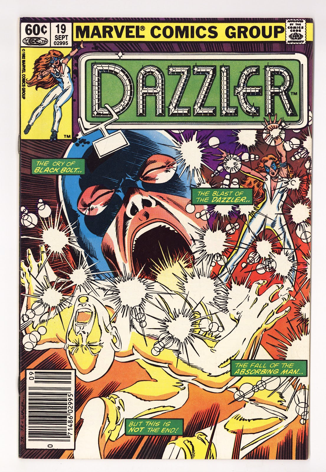 Dazzler Vol 1 19  Mid Grade   (1982)   Newsstand  