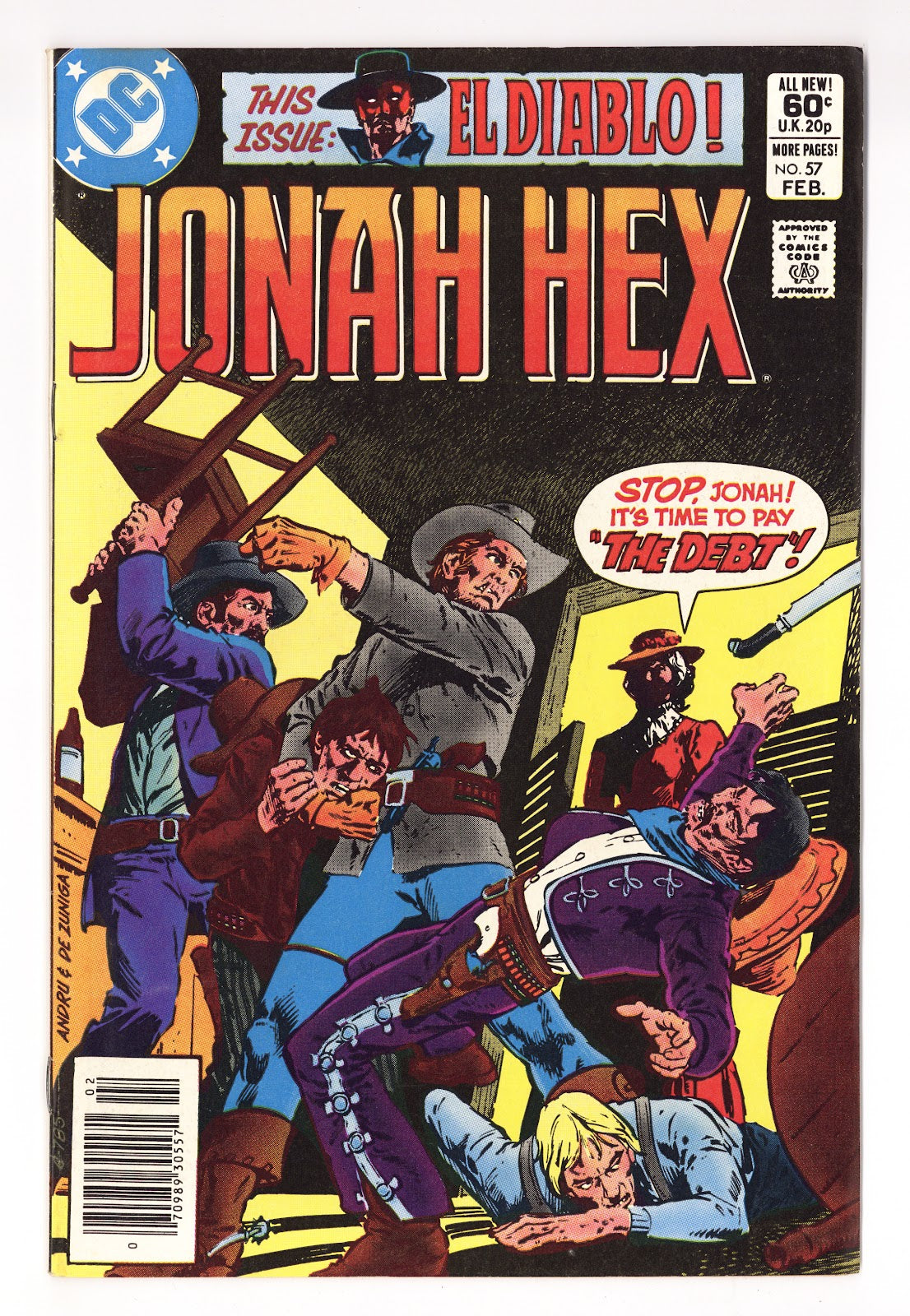 Jonah Hex Vol 1 57  Mid Grade   (1982)   Newsstand  