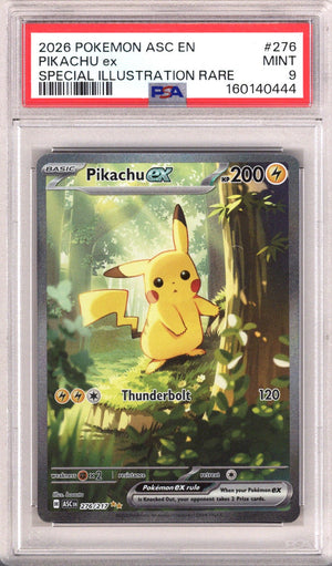 Pokemon Ascended Heroes Pikachu Ex PSA 9 (2026) | CaptCan Comics