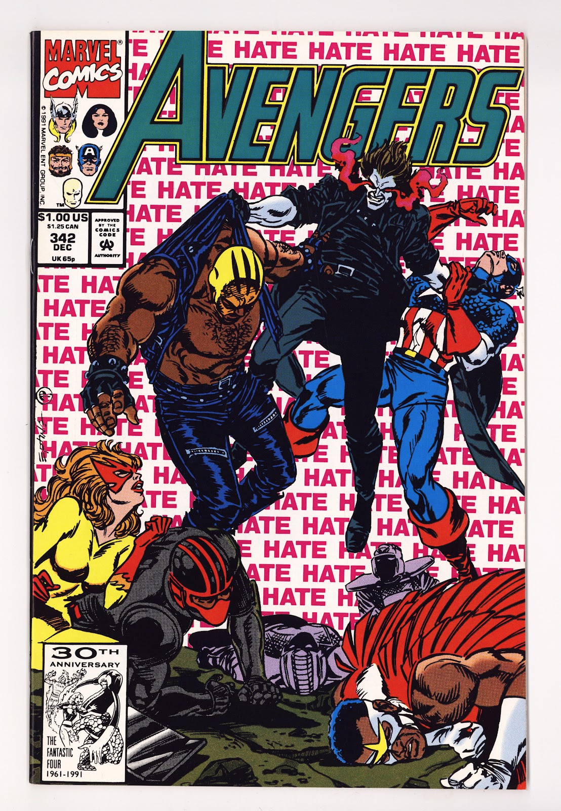 The Avengers Vol 1 342 High Grade (1991) 