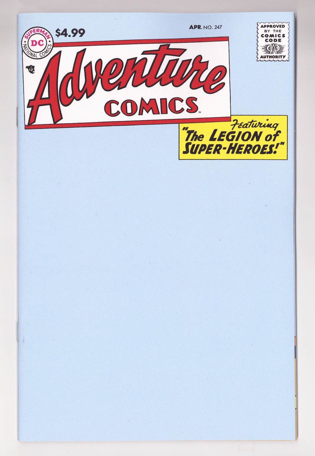 Adventure Comics  247   Blank Variant   (2026)