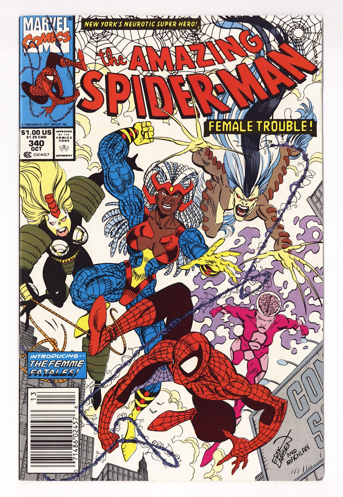 The Amazing Spider-Man Vol 1 340 Mid Grade (1990) Newsstand 