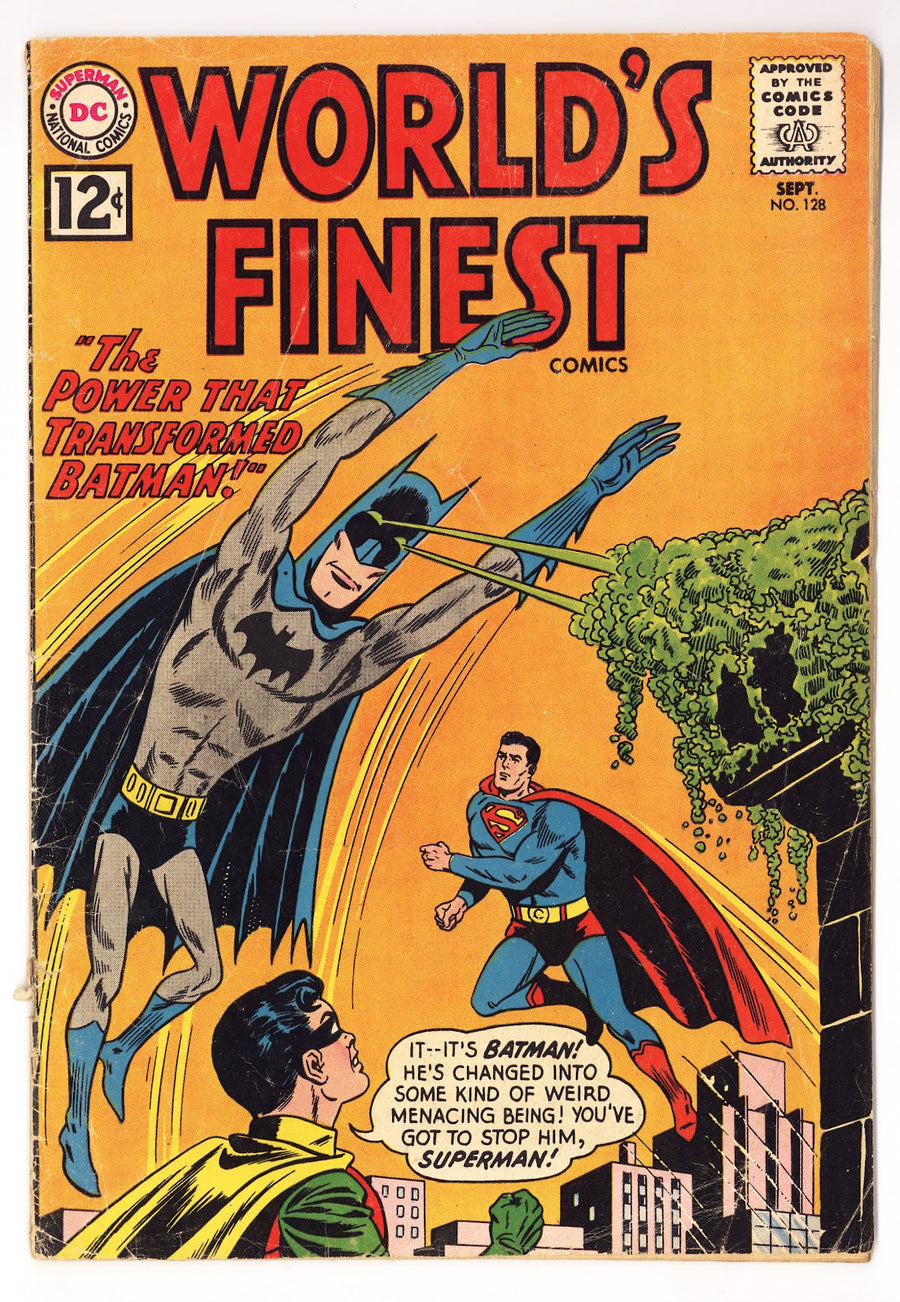 World's Finest Comics   128  Very Low Grade Cover Detached  (1962)     