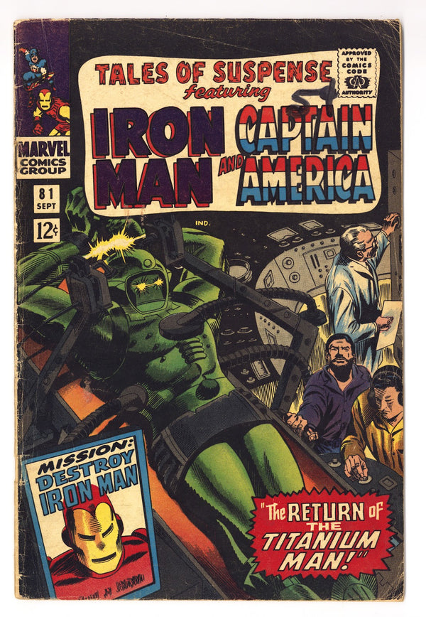 Tales of Suspense Vol 1 81  VG- (3.5)   (1966)