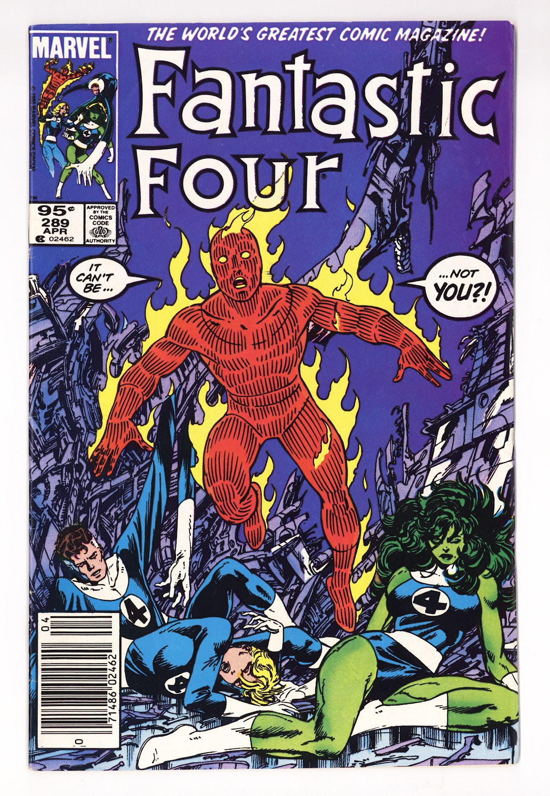 Fantastic Four Vol 1 289 Mid Grade (1986) Canadian Price Variant 