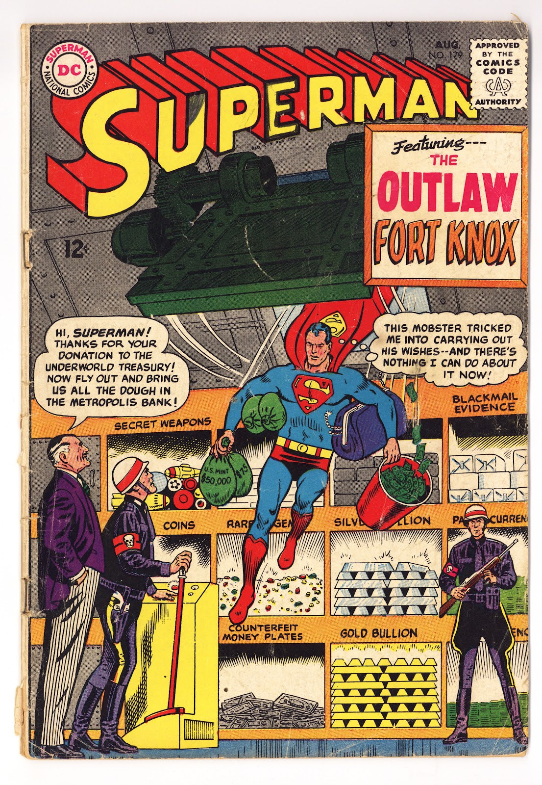 Superman Vol 1 179  Very Low Grade   (1965)     