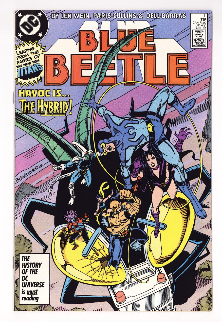Blue Beetle Vol 7 11 High Grade (1987) Direct 