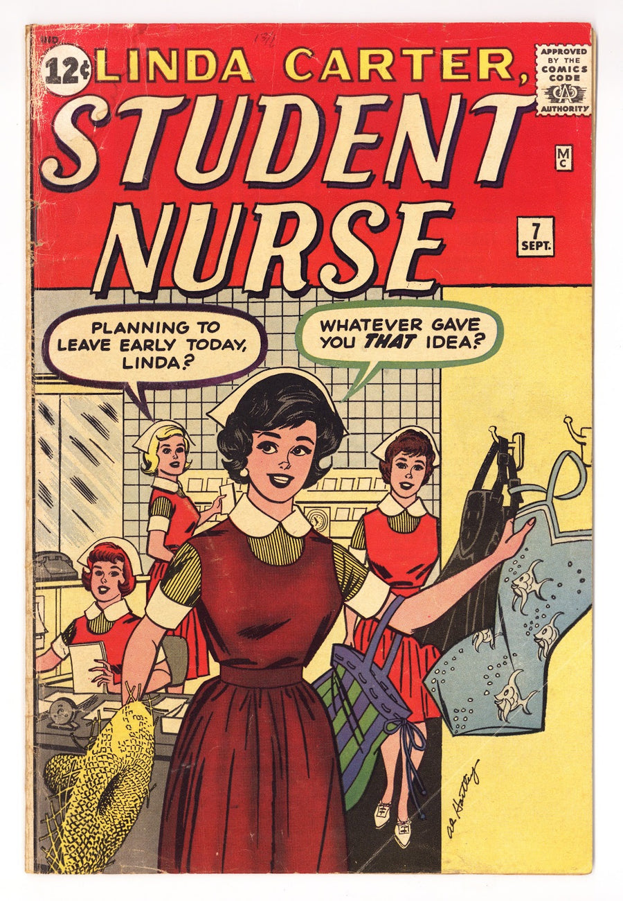 Linda Carter, Student Nurse Vol 1 7  VG- (3.5)   (1962)