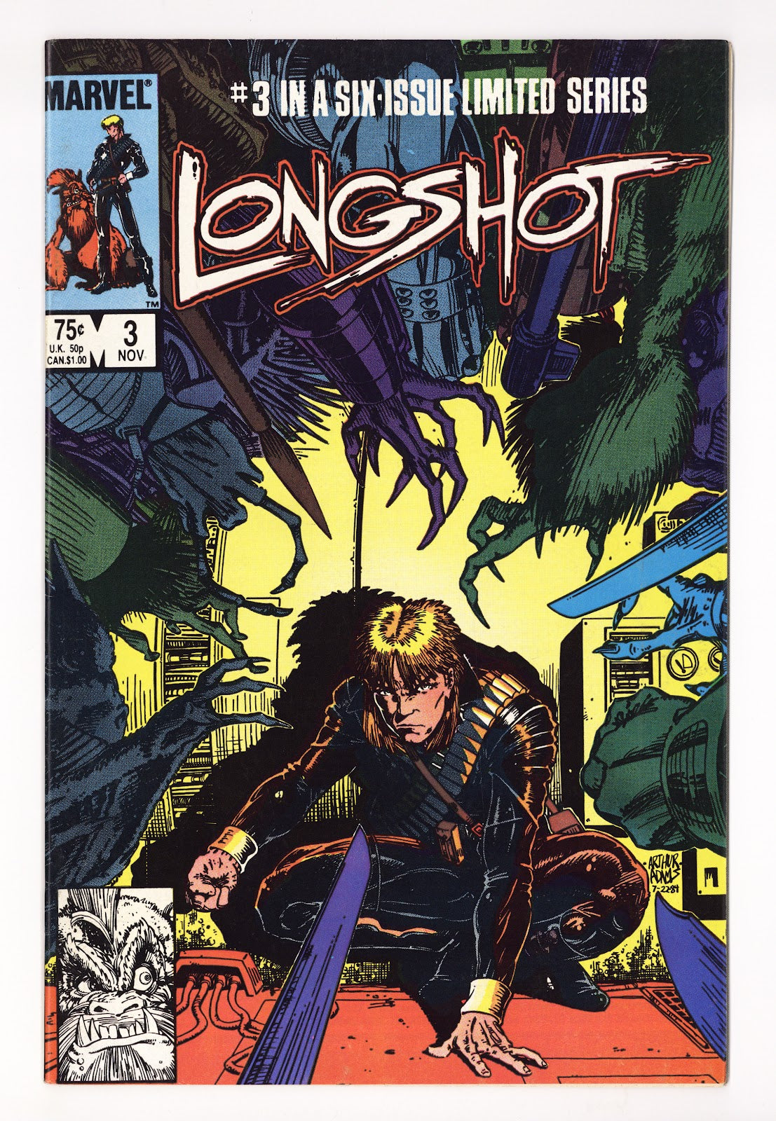 Longshot Vol 1 3 VF (8.0) (1985) 