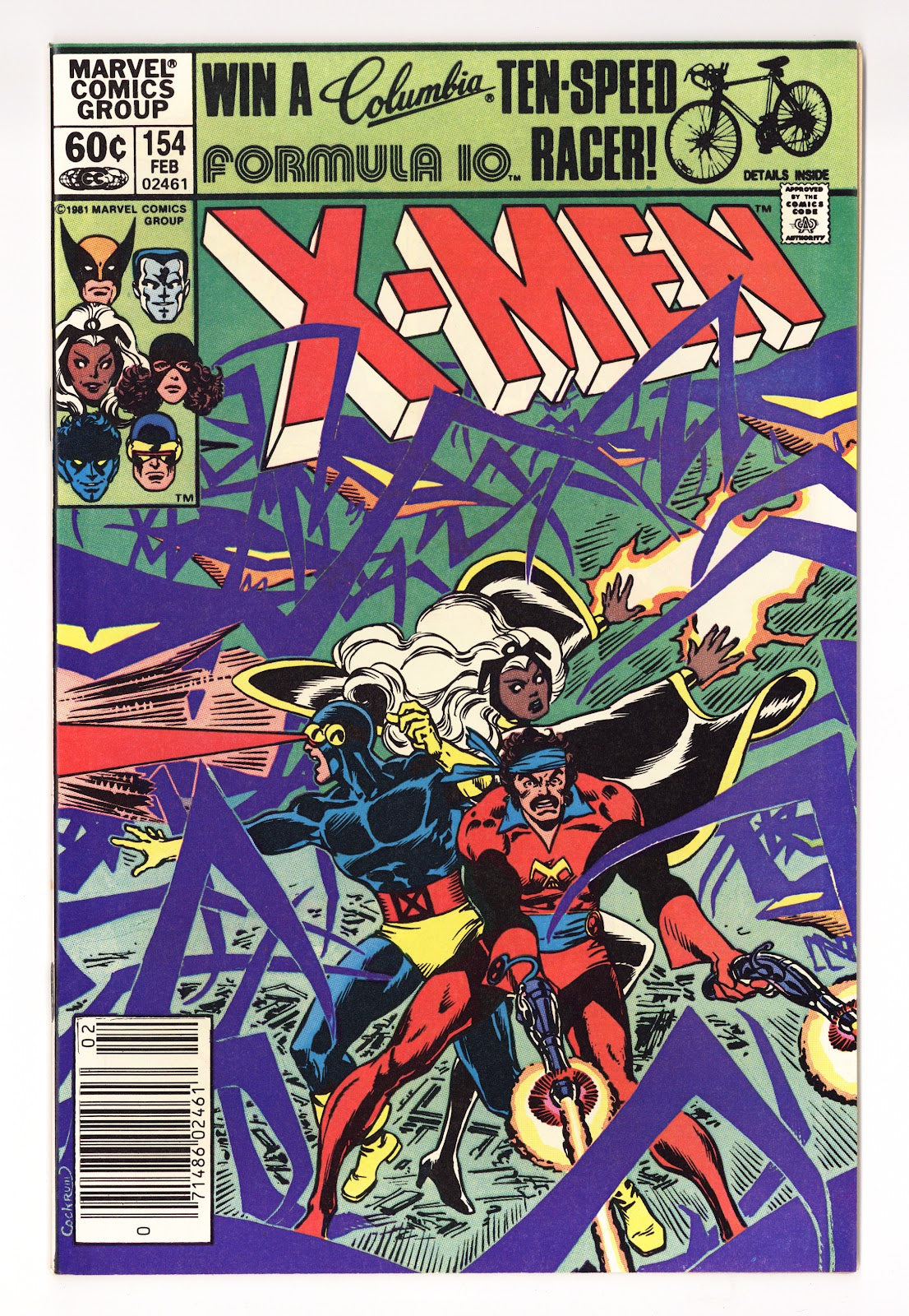 The Uncanny X-Men Vol 1 154  VF/NM (9.0)   (1982)   Newsstand