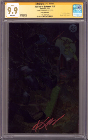 Absolute Batman 20 CGC 9.9 (MINT) (2026) Lashley Foil Virgin Exclusive Variant Signed x1 Cover Ken Lashley