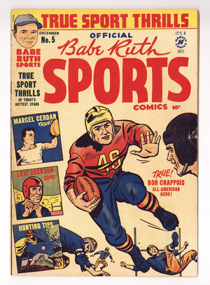 Babe Ruth Sports Comics 5 VG+ (4.5) (1949)