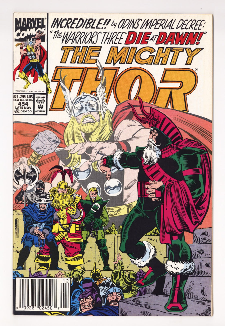 Thor Vol 1 454  Mid Grade   (1992)   Newsstand