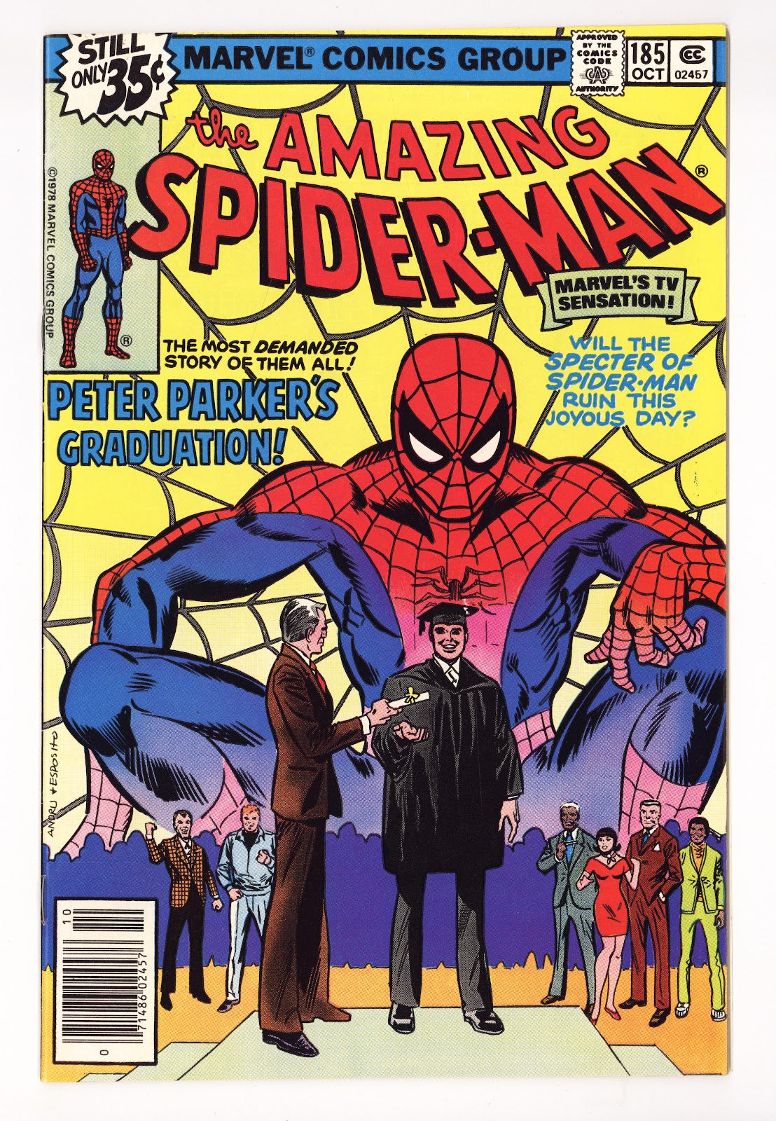 The Amazing Spider-Man Vol 1 185 VF (8.0) (1978)  