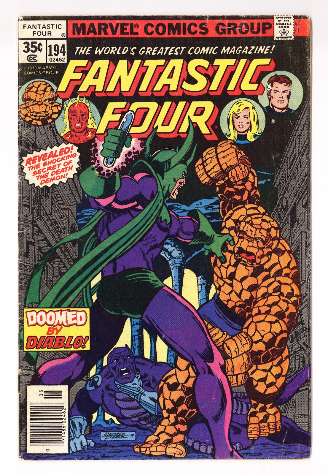 Fantastic Four Vol 1 194 Low Grade (1978) 