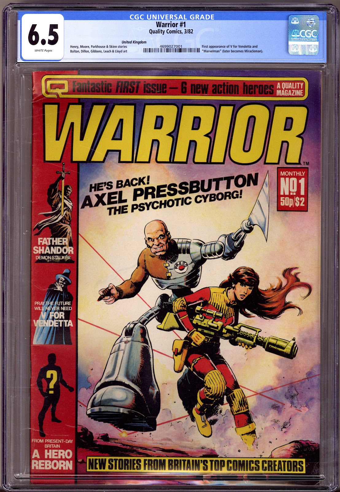 Warrior   1 CGC 6.5 (FN+)   (1982)     