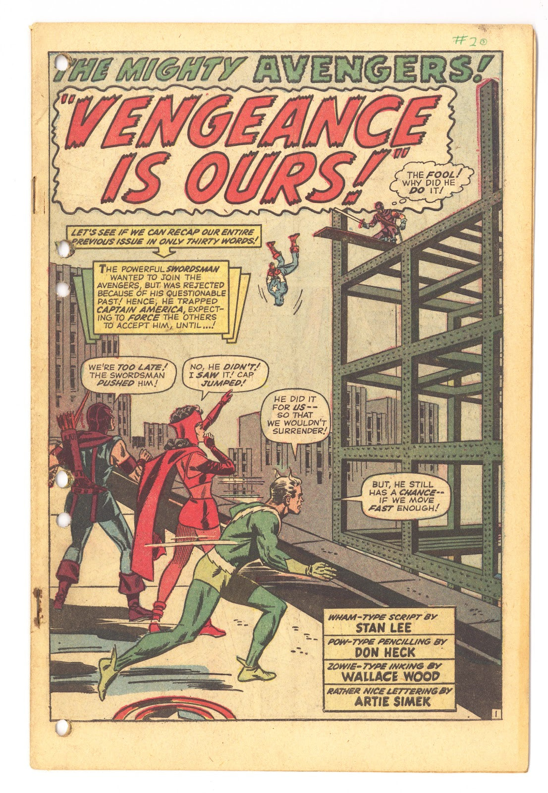 The Avengers Vol 1 20 Coverless (1965) 