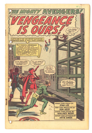 The Avengers Vol 1 20 Coverless (1965)