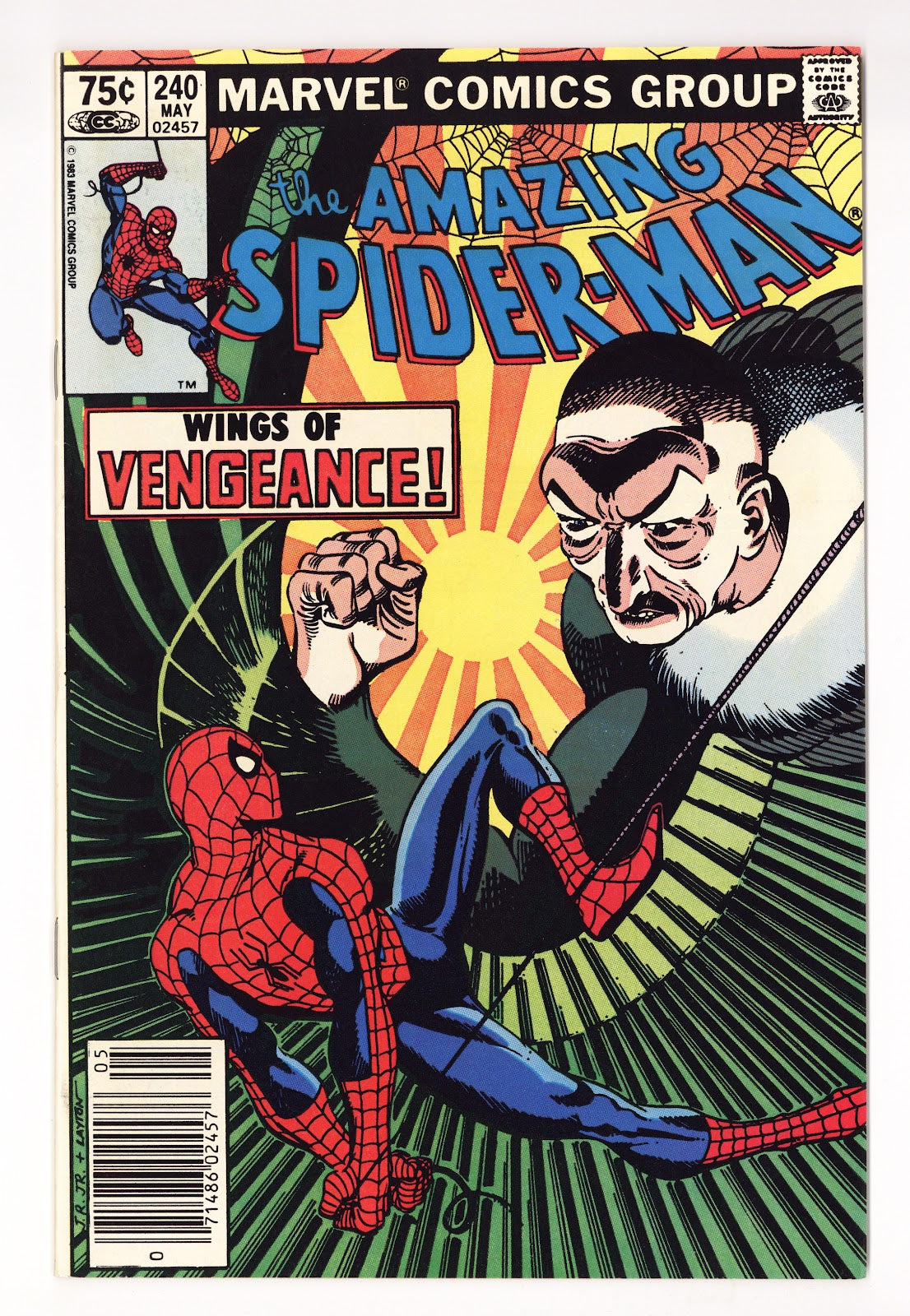 The Amazing Spider-Man Vol 1 240  VF- (7.5)   (1983)   Canadian Price Variant