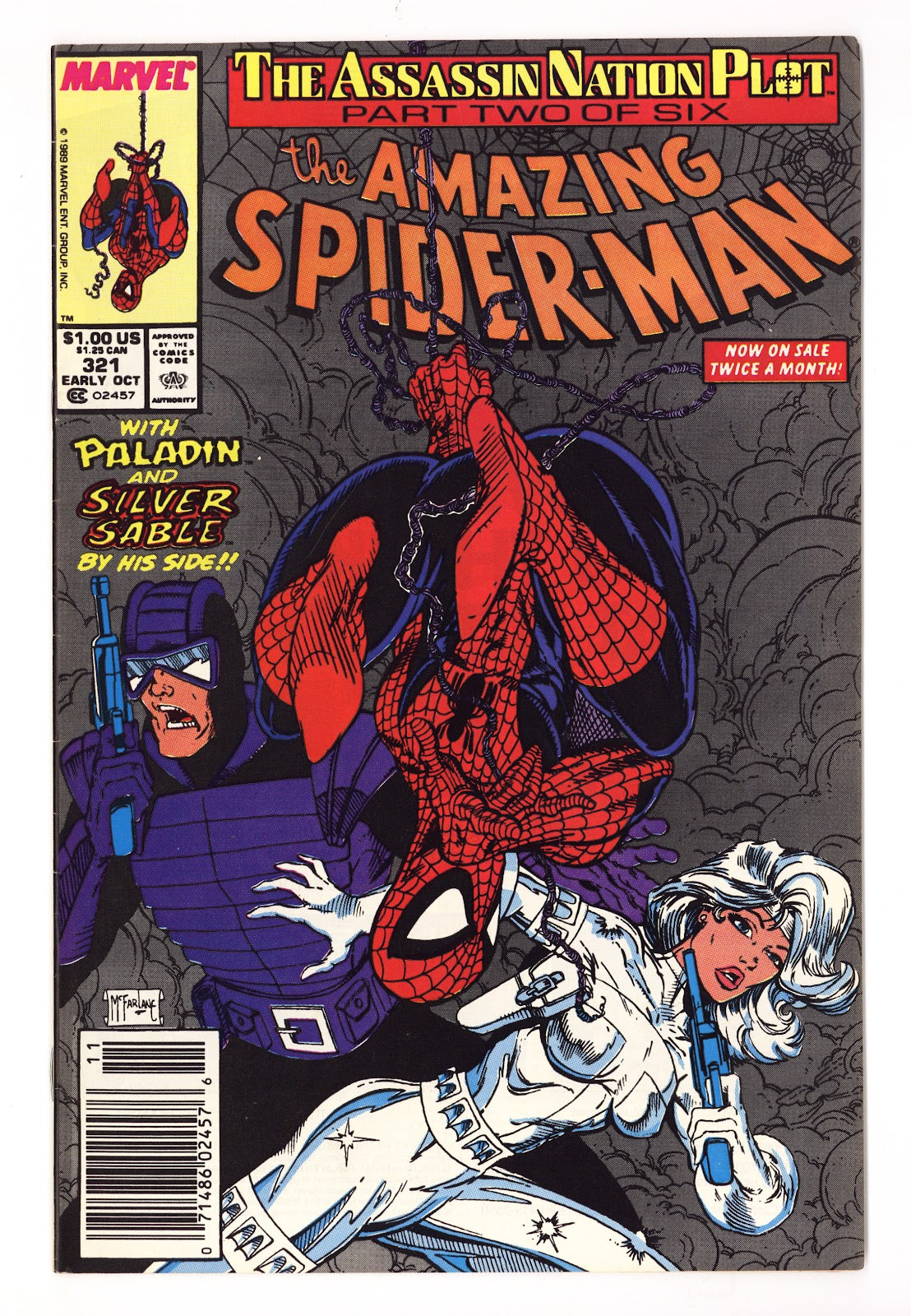 The Amazing Spider-Man Vol 1 321 FN/VF (7.0) (1989) Newsstand 