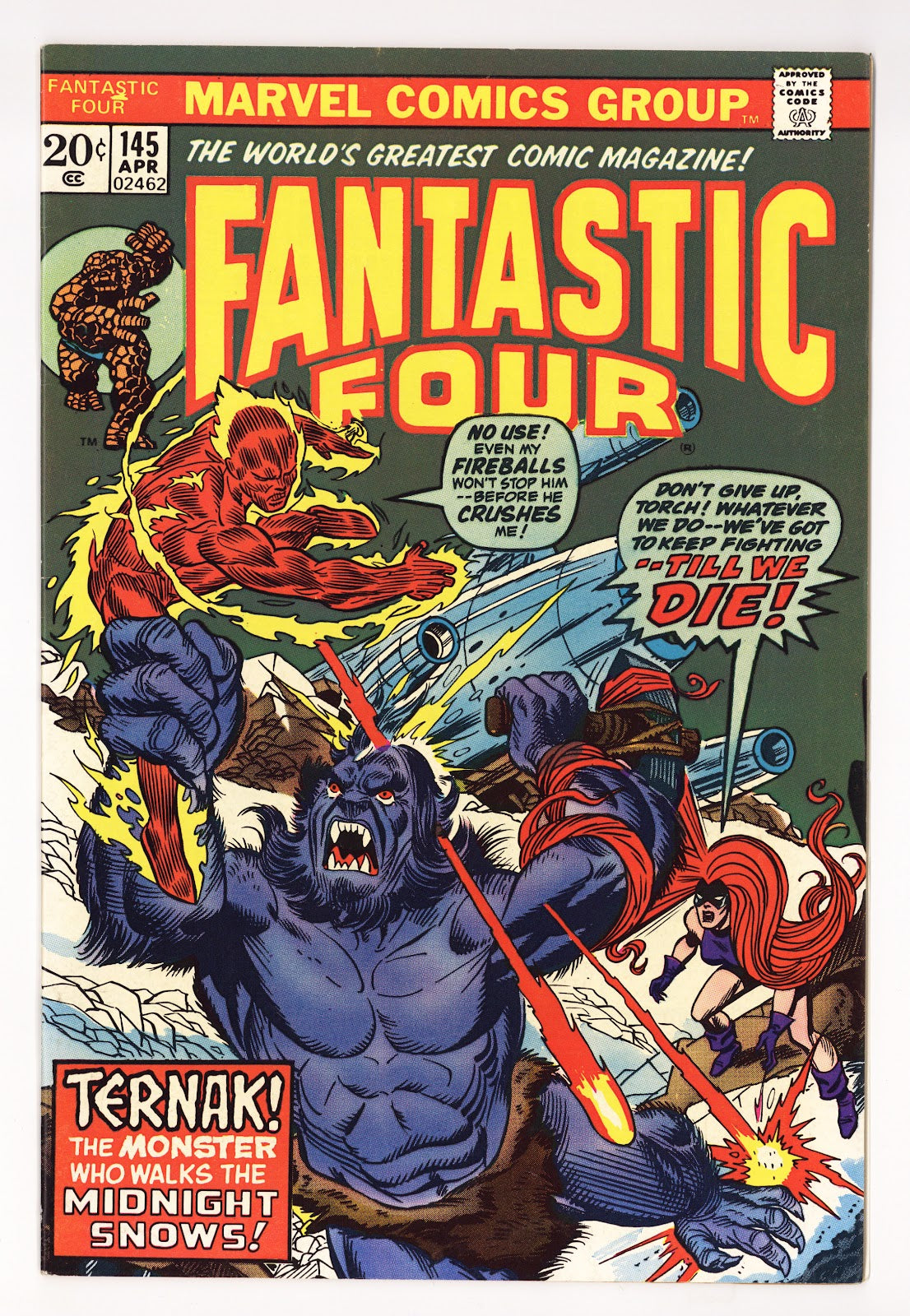 Fantastic Four Vol 1 145  VF (8.0)   (1974)     