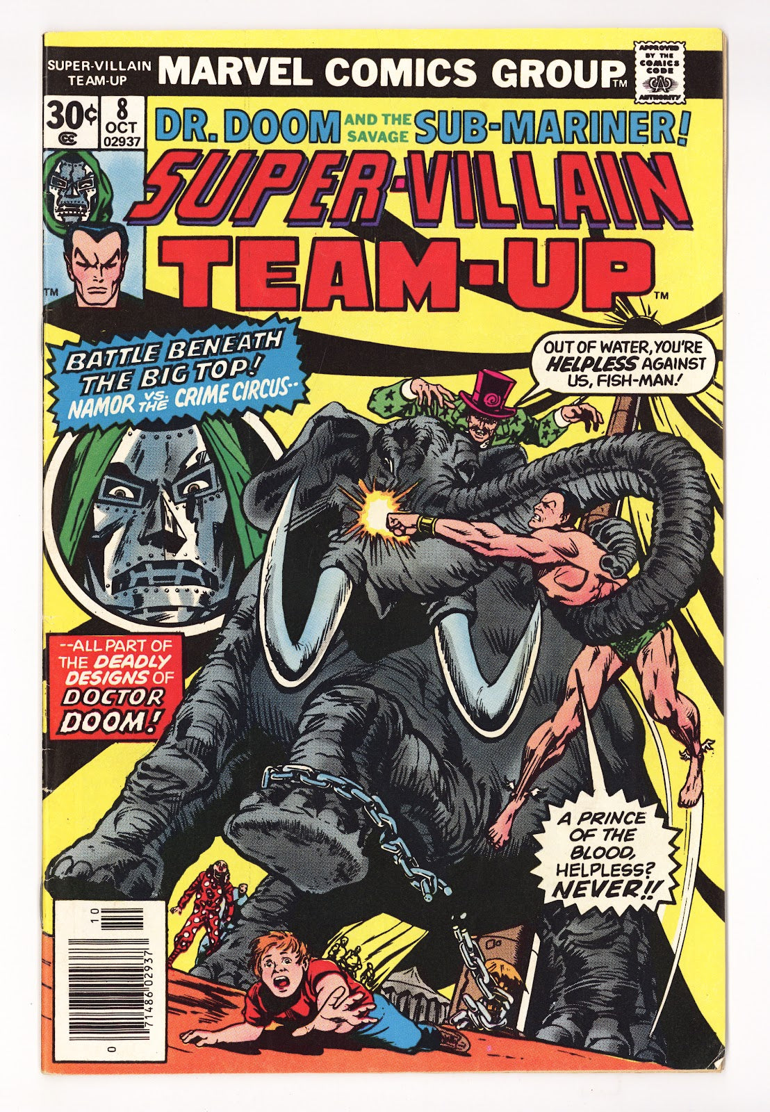 Super-Villain Team-Up   8  Mid Grade   (1976)     
