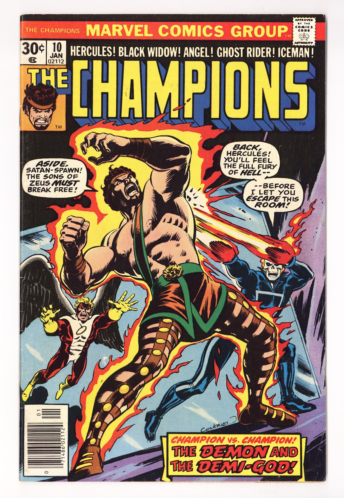 The Champions Vol 1 10 Mid Grade (1977) Regular Edition 