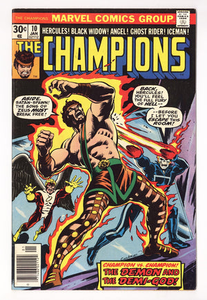 The Champions Vol 1 10 Mid Grade (1977) Regular Edition