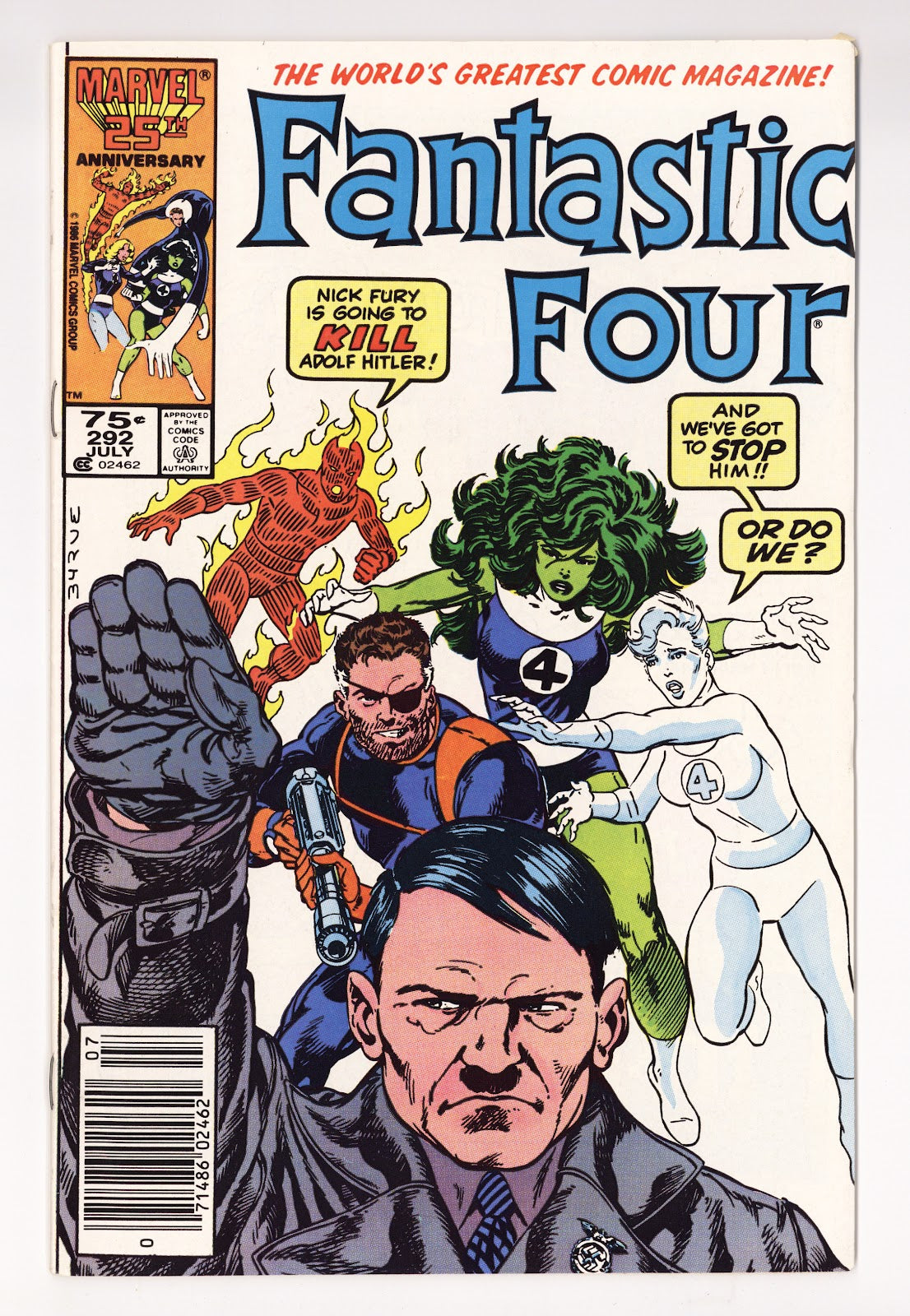 Fantastic Four Vol 1 292 Mid Grade (1986) Newsstand 