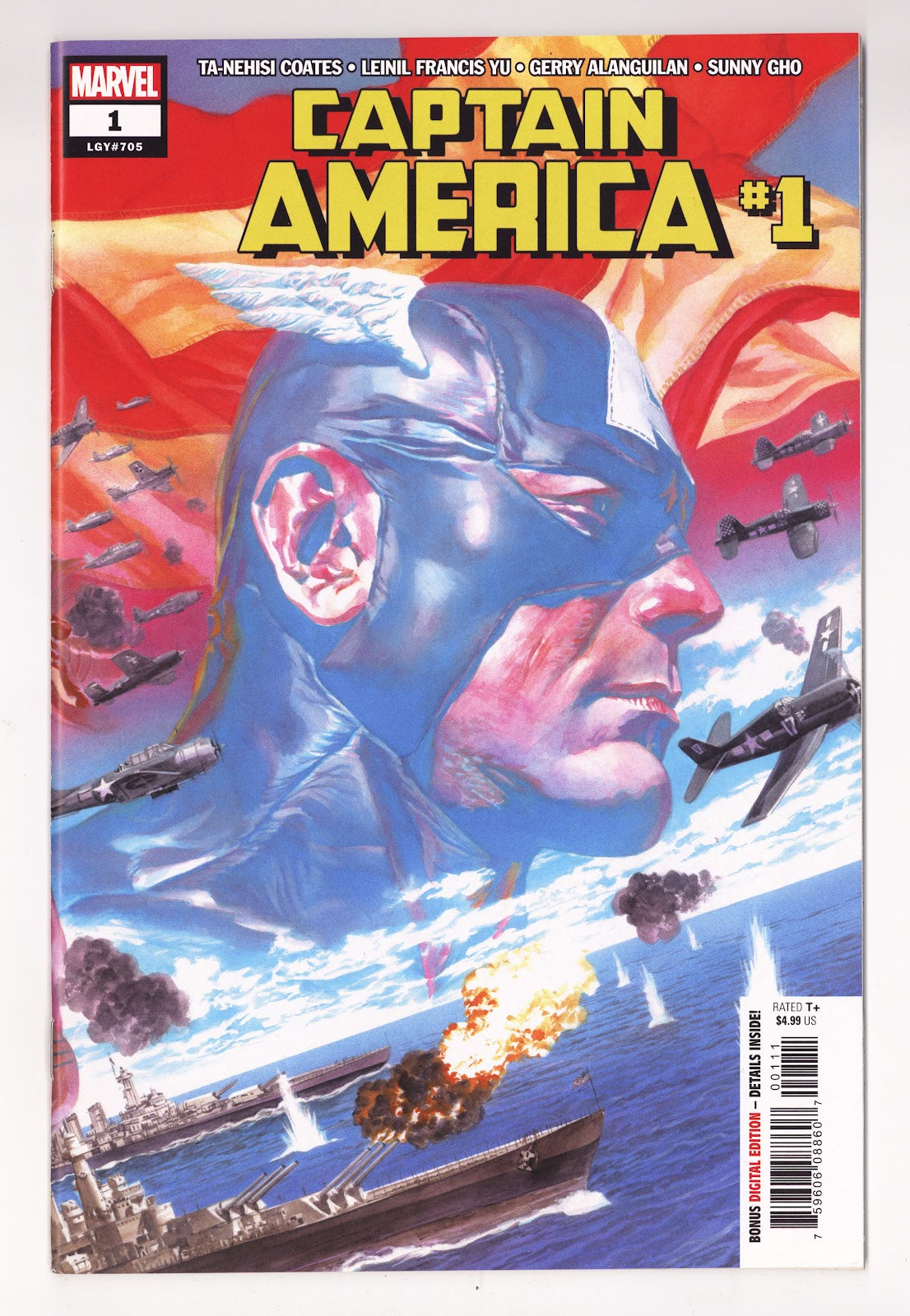 Captain America Vol 9 1 (705)  High Grade   (2018) Ross Wraparound  Alex Ross Wraparound  