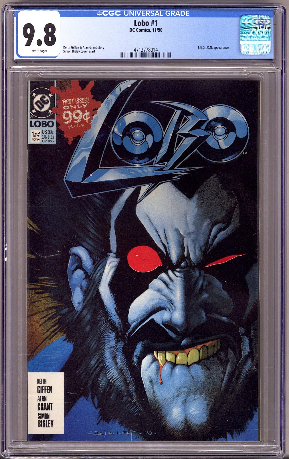 Lobo Vol 1 1 CGC 9.8 (NM/M) (1990) 