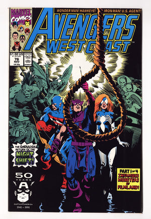 Avengers West Coast Vol 2 76  High Grade   (1991)   Direct