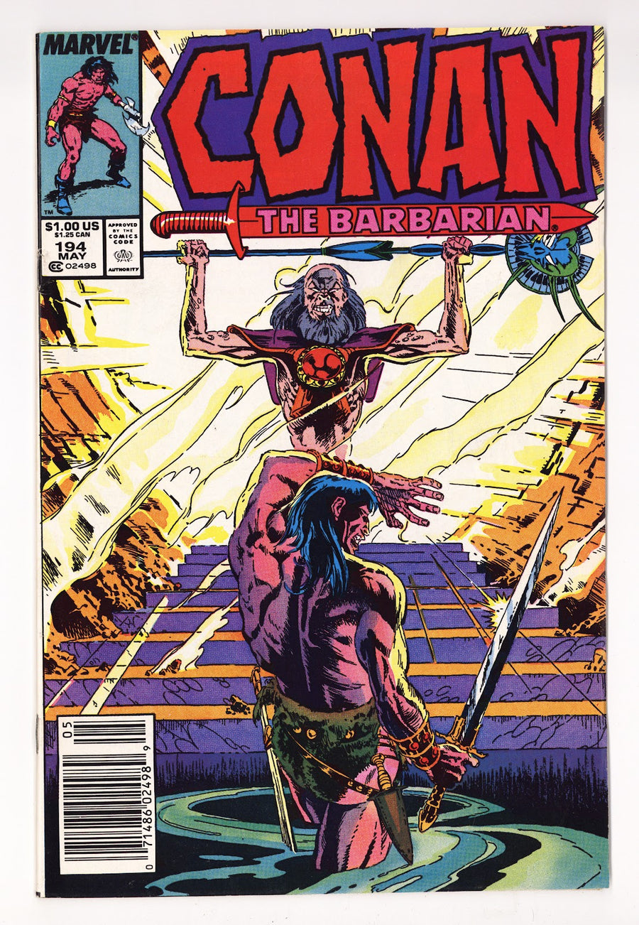 Conan the Barbarian Vol 1 194  Low Grade   (1987)   Newsstand