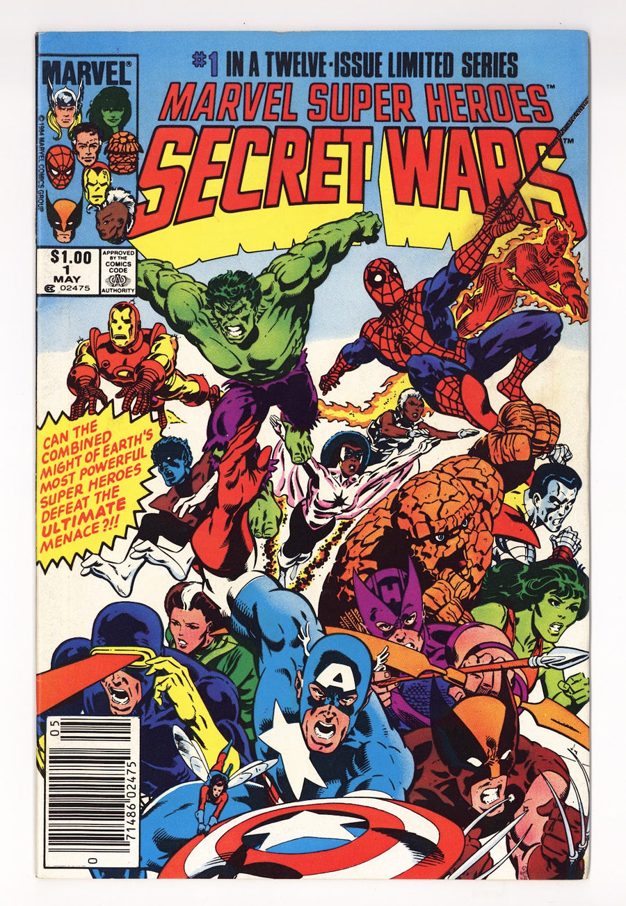 Marvel Super-Heroes Secret Wars Vol 1 1  FN+ (6.5)   (1984)   Canadian Price Variant