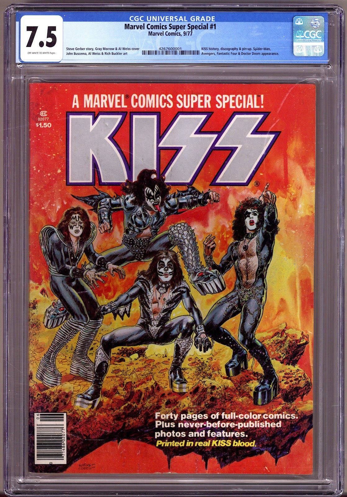 Marvel Comics Super Special 1 CGC 7.5 (VF-) (1977) 