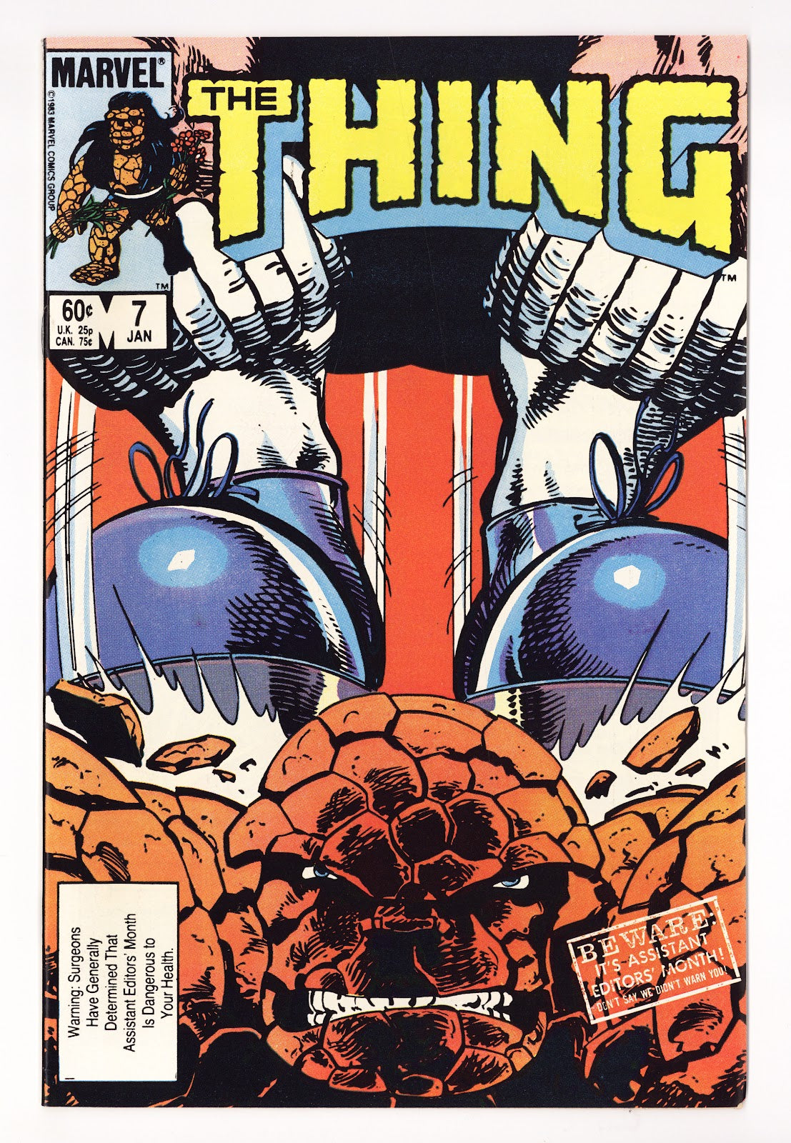 The Thing Vol 1 7 High Grade (1984) Direct 