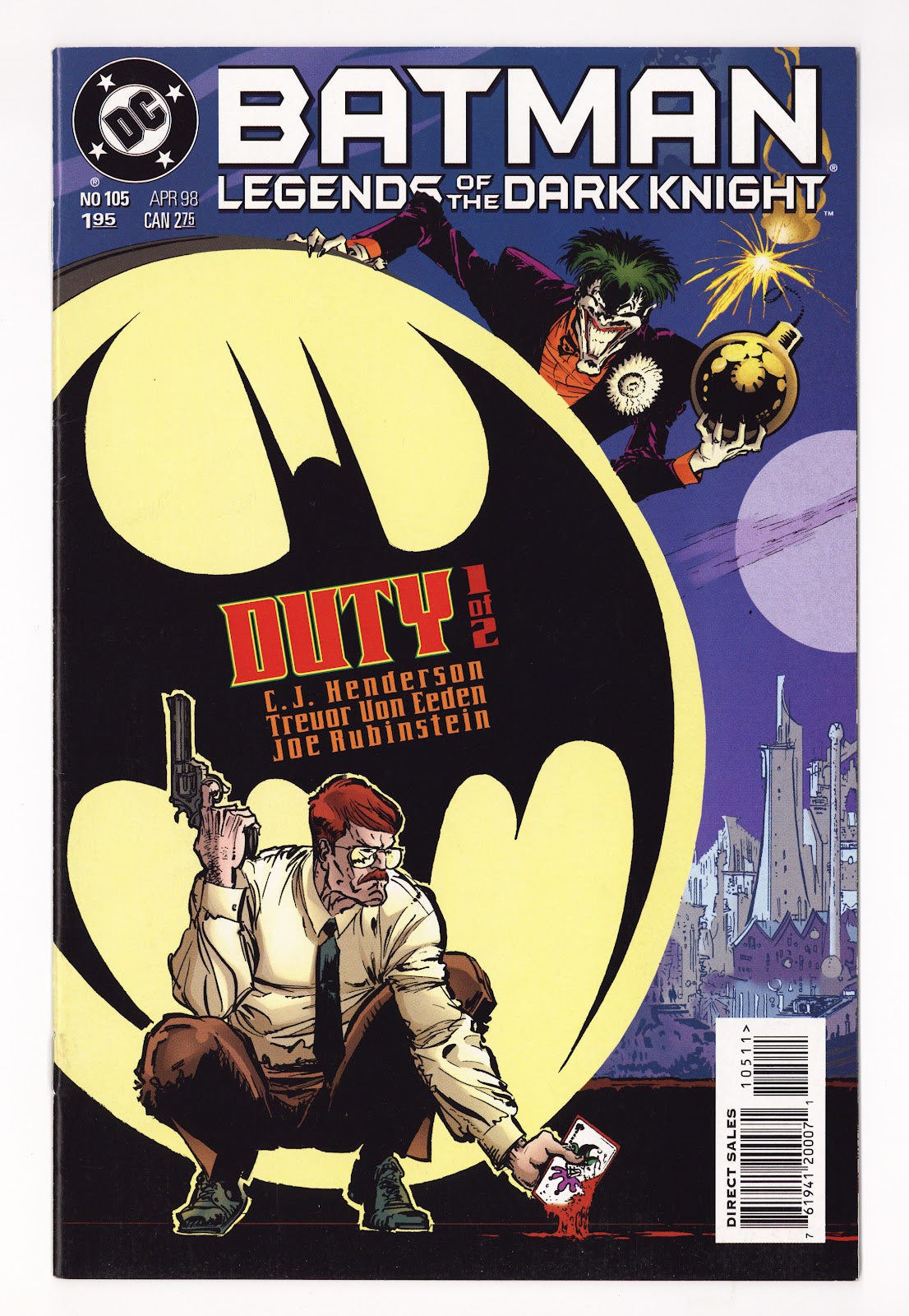Batman: Legends of the Dark Knight 105 High Grade (1998) Direct Sales 