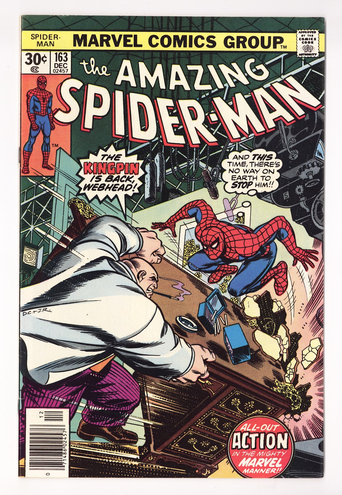 The Amazing Spider-Man Vol 1 163 VF (8.0) (1976)  