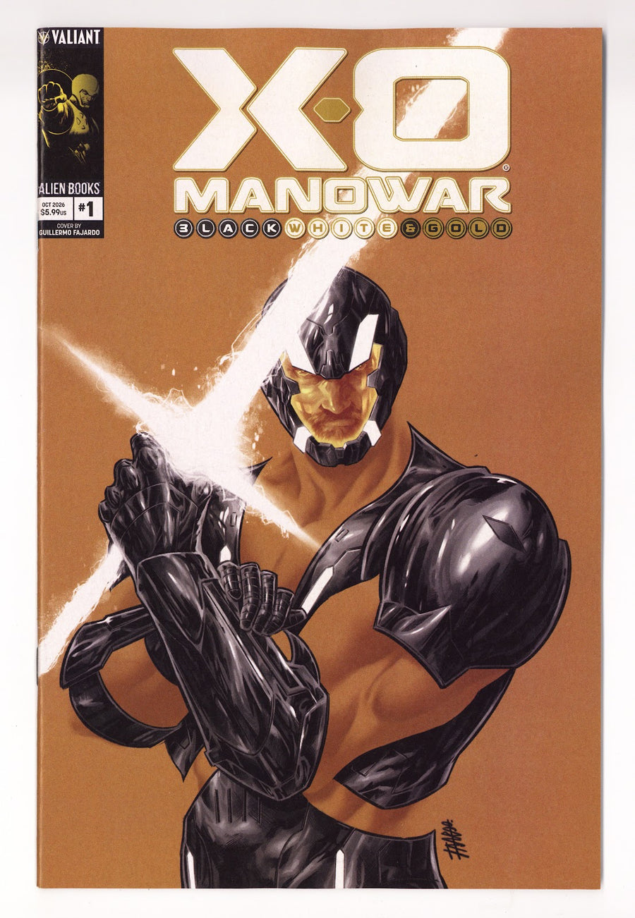 X-O Manowar: Black White & Gold #1 (2026) Fajardo