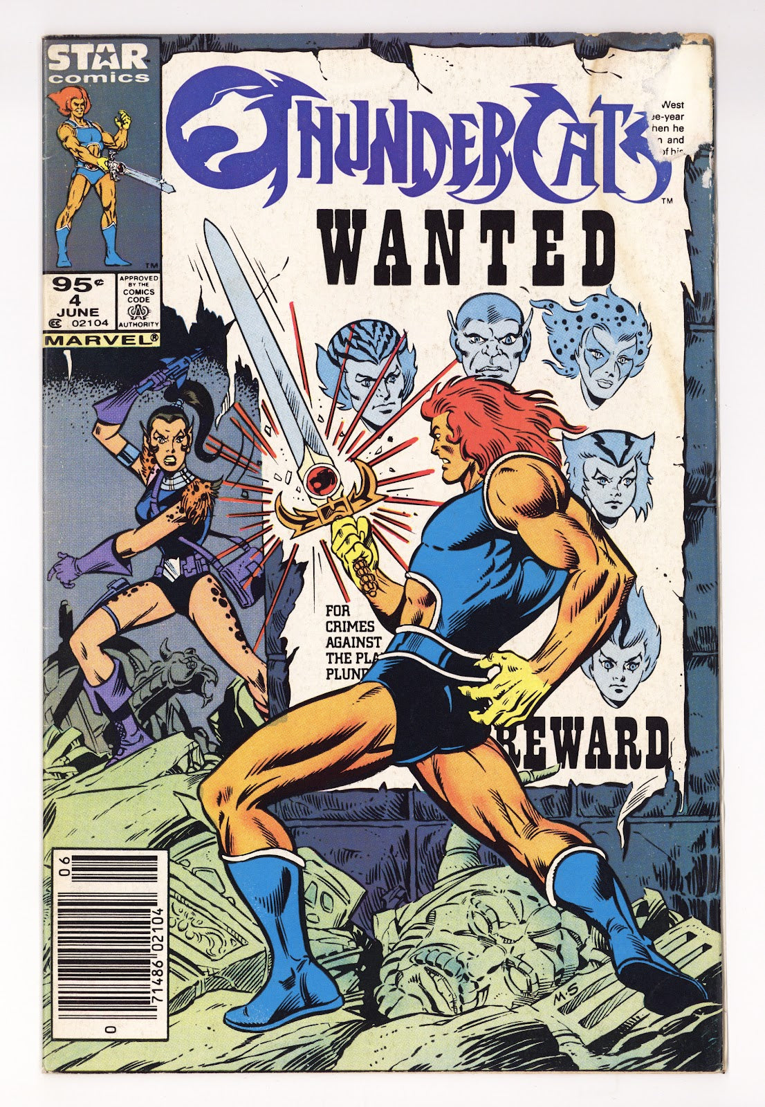 Thundercats Vol 1 4  Very Low Grade   (1986)   Canadian  